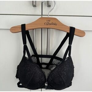 Victoria's Secret 34D gorgeous Lacey black bra‎